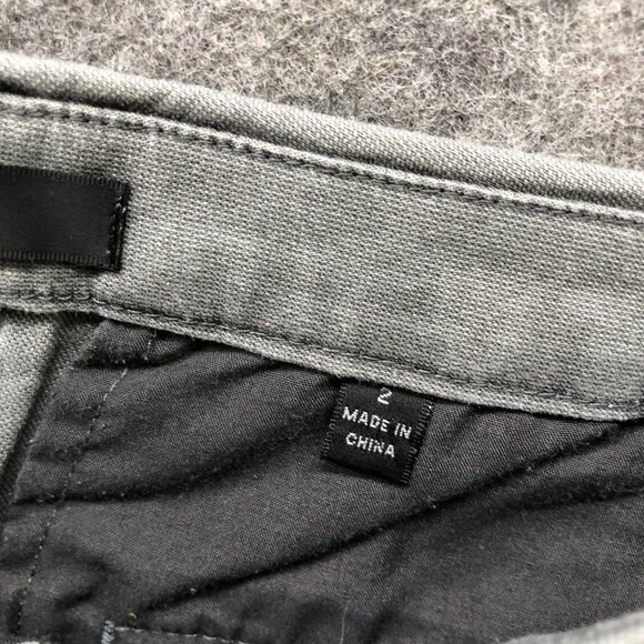 ATM Anthony Thomas Melillo Enzyme Wash Cropped Boyfriend Pant Womens 2 Gray Wide - Picture 10 of 12